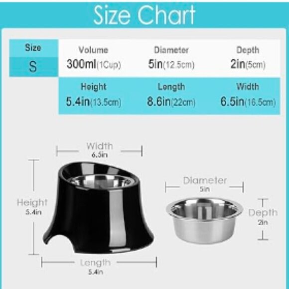 SUPER DESIGN ELEVATED DOG BOWL RAISED DOG FEEDER - Picture 6 of 9